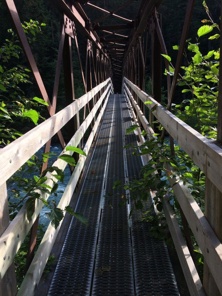 Crossing Cheakamus River